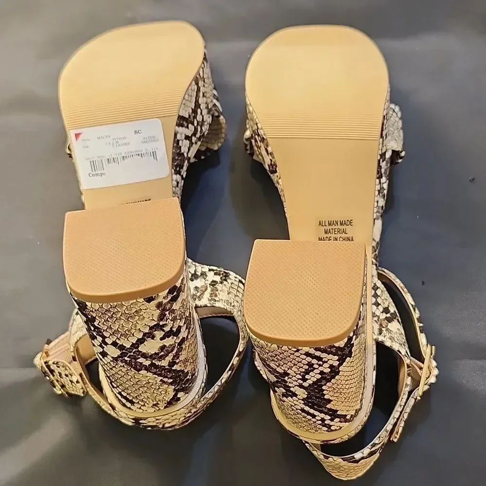 BRAND NEW SODA MACEY PYTON SLADIES WOMEN'S BLOCK HEEL SANDALS G1